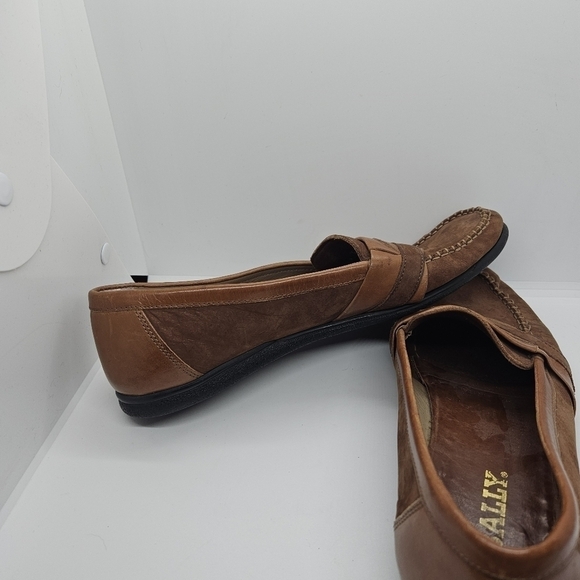 Bally Mesa brown leather penny loafers 10M main image 11